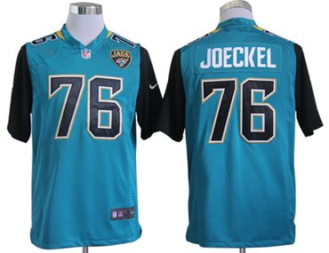 2013 NFL NEW Jacksonville Jaguars 76 Luke Joeckel Green Jerseys(Game)