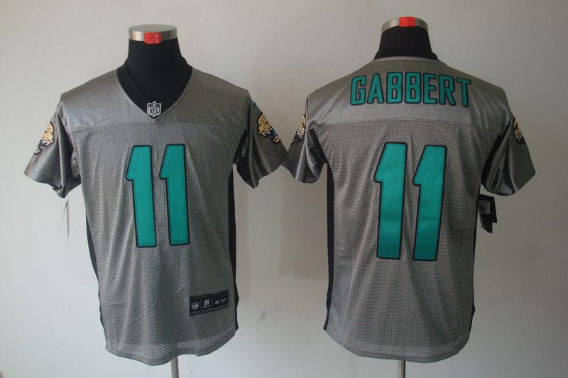 2012 NEW NFL Jacksonville Jaguars 11 Blaine Gabbert Grey Shadow Jerseys