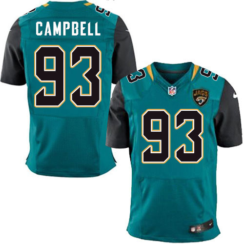 Nike Jaguars #93 Calais Campbell Teal Green Team Color Men's Stitched NFL Elite Jersey