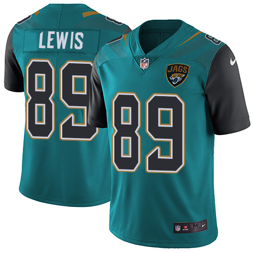 Nike Jaguars #89 Marcedes Lewis Teal Green Team Color Men's Stitched NFL Vapor Untouchable Limited Jersey