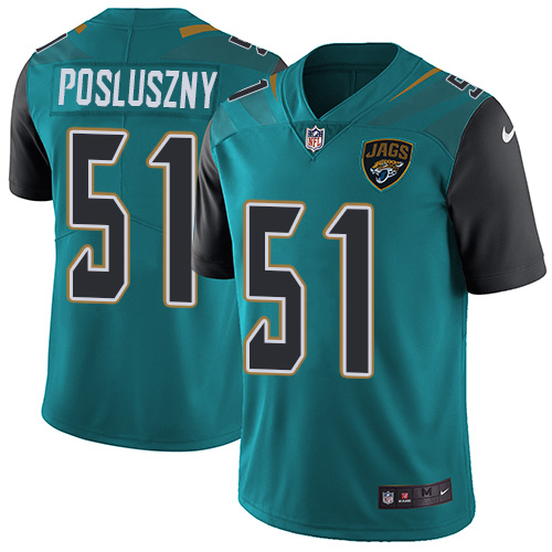 Nike Jaguars #51 Paul Posluszny Teal Green Team Color Men's Stitched NFL Vapor Untouchable Limited Jersey