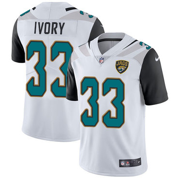 Nike Jaguars #33 Chris Ivory White Men's Stitched NFL Vapor Untouchable Limited Jersey