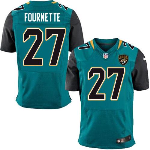 Nike Jaguars #27 Leonard Fournette Teal Green Team Color Men's Stitched NFL Elite Jersey