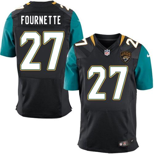 Nike Jaguars #27 Leonard Fournette Black Alternate Men's Stitched NFL Elite Jersey