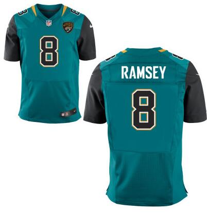 Jacksonville Jaguars #8 Jalen Ramsey Nike Teal Green Elite 2016 Draft Pick Jersey