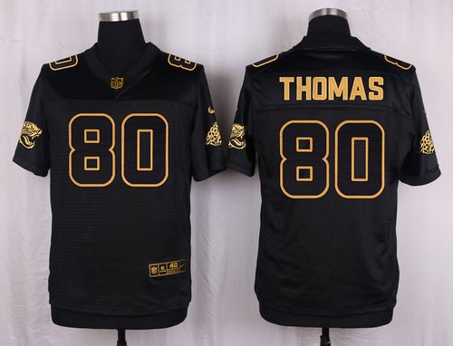 Nike Jaguars #80 Julius Thomas Black Men's Stitched NFL Elite Pro Line Gold Collection Jersey