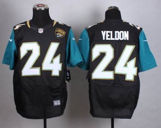 Nike Jacksonville Jaguars #24 T.J. Yeldon Black Alternate Men's Stitched NFL Elite jersey