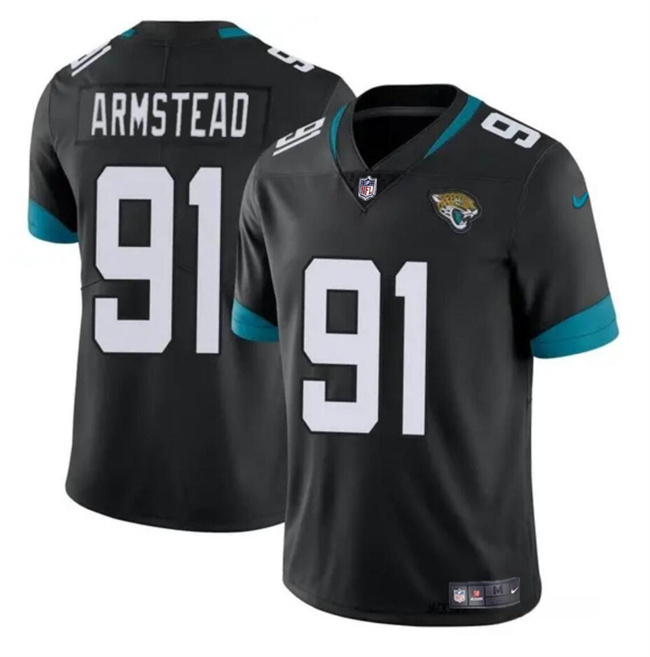 Men's Jacksonville Jaguars #91 Arik Armstead Black Vapor Untouchable Limited Stitched Jersey