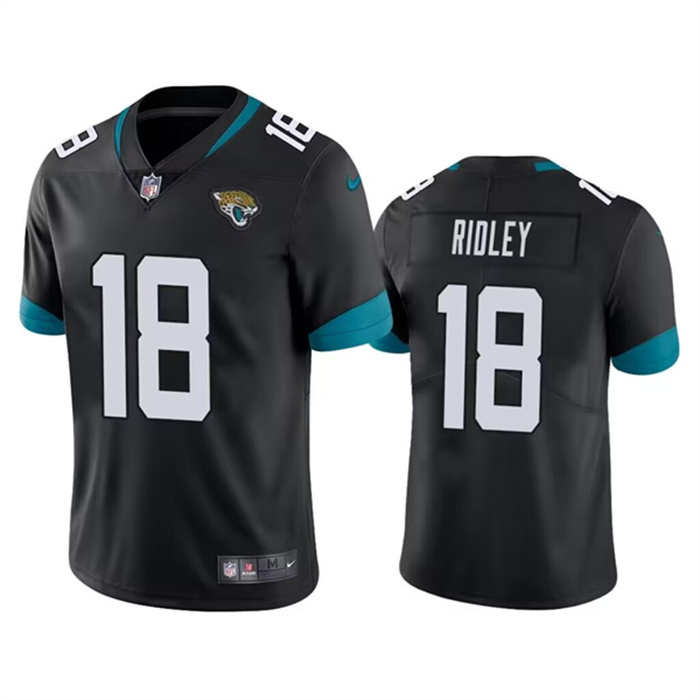 Men's Jacksonville Jaguars #18 Calvin Ridley Black Vapor Untouchable Limited Stitched Jersey