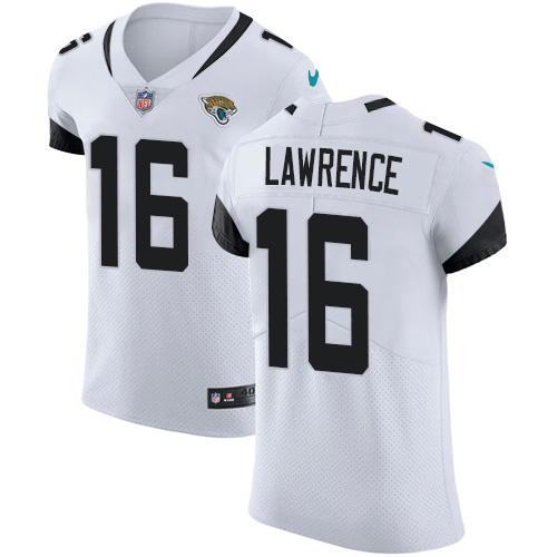 Nike Jaguars #16 Trevor Lawrence White Men's Stitched NFL New Elite Jersey