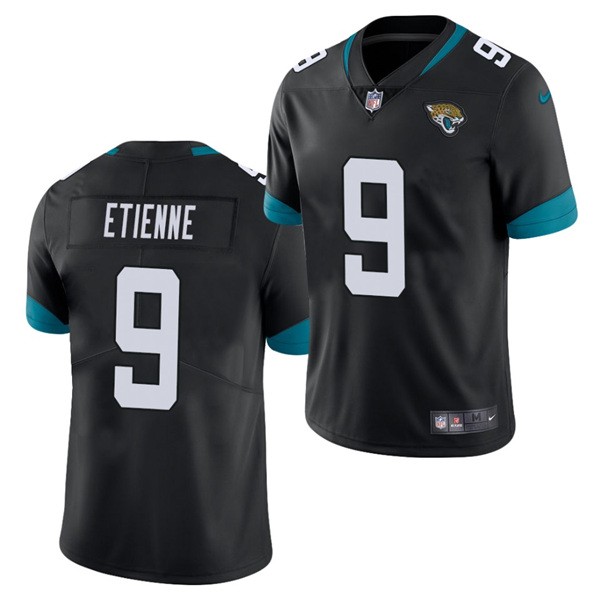 Nike Jaguars 9 Travis Etienne Black 2021 Draft Vapor Limited Jersey