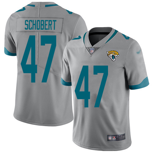 Nike Jaguars #47 Joe Schobert Silver Men's Stitched NFL Limited Inverted Legend Jersey