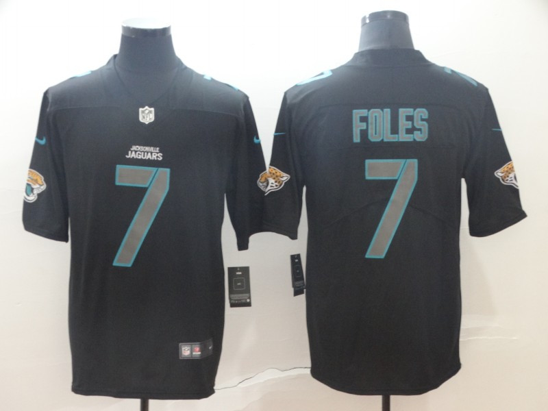 Nike Jaguars 7 Nick Foles Black Impact Rush Limited Jersey