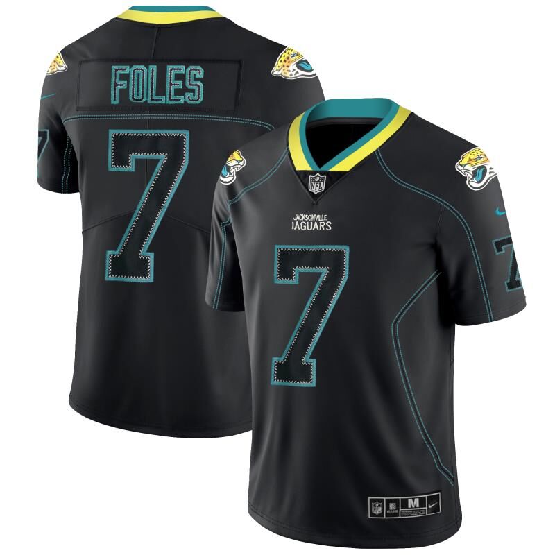 Nike Jaguars 7 Nick Foles Black Shadow Legend Limited Jersey