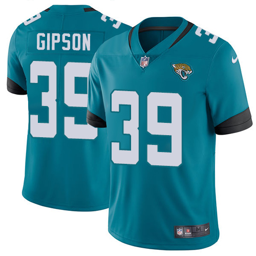 Nike Jaguars #39 Tashaun Gipson Teal Green Alternate Men's Stitched NFL Vapor Untouchable Limited Jersey