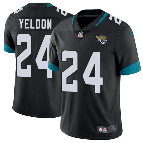 Nike Jaguars #24 T.J. Yeldon Black Team Color Men's Stitched NFL Vapor Untouchable Limited Jersey