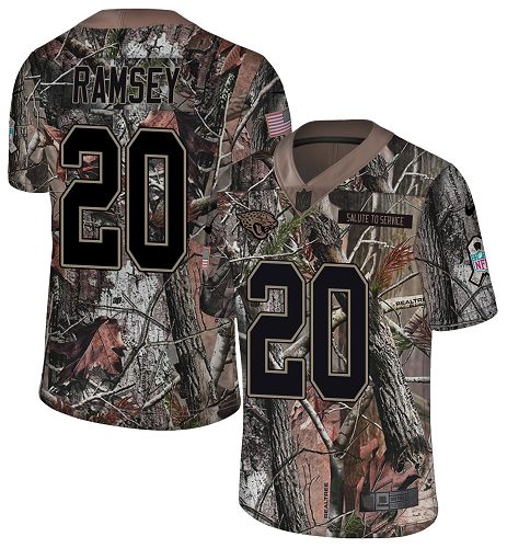 Nike Jaguars #20 Jalen Ramsey Camo Men's Stitched NFL Limited Rush Realtree Jersey