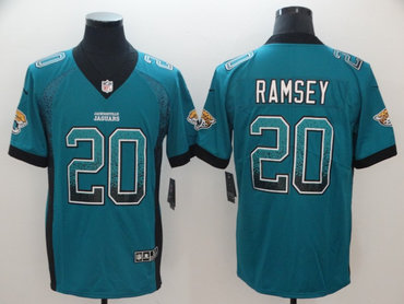 Nike Jaguars 20 Jalen Ramsey Teal Drift Fashion Limited Jersey