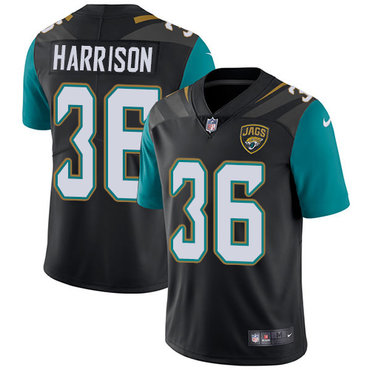 Nike Jaguars #36 Ronnie Harrison Black Alternate Men's Stitched NFL Vapor Untouchable Limited Jersey