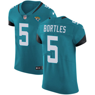 Nike Jaguars #5 Blake Bortles Teal Green Team Color Men's Stitched NFL Vapor Untouchable Elite Jersey