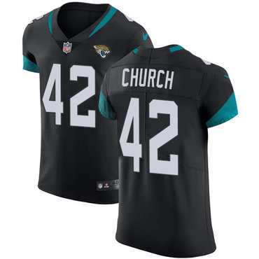 Nike Jaguars #42 Barry Church Black Alternate Men's Stitched NFL Vapor Untouchable Elite Jersey