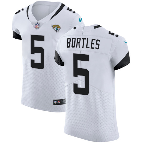 Nike Jaguars #5 Blake Bortles White Men's Stitched NFL Vapor Untouchable Elite Jersey