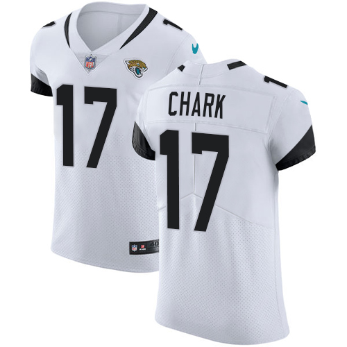 Nike Jaguars #17 DJ Chark White Men's Stitched NFL Vapor Untouchable Elite Jersey