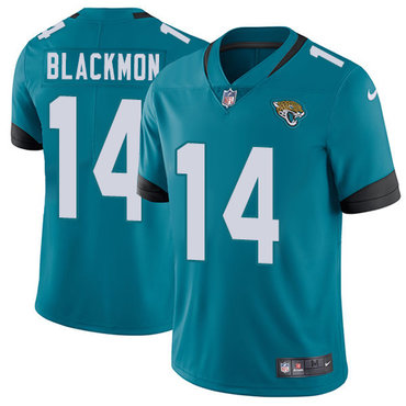 Nike Jaguars #14 Justin Blackmon Teal Green Team Color Men's Stitched NFL Vapor Untouchable Limited Jersey