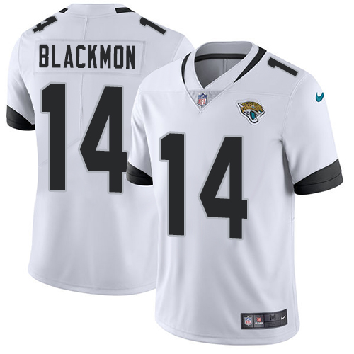 Nike Jaguars #14 Justin Blackmon White Men's Stitched NFL Vapor Untouchable Limited Jersey