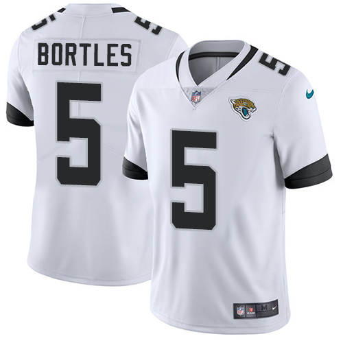 Nike Jaguars #5 Blake Bortles White Men's Stitched NFL Vapor Untouchable Limited Jersey