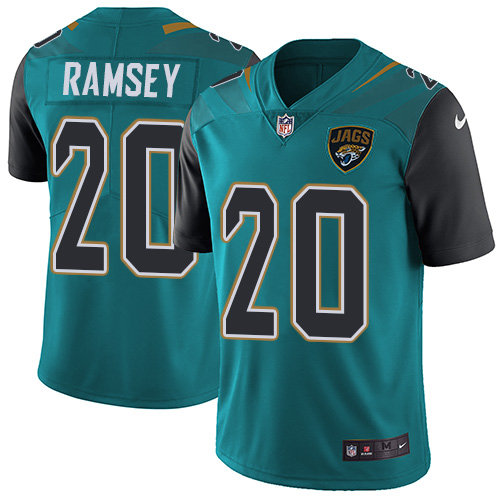 Nike Jaguars 20 Jalen Ramsey Teal Vapor Untouchable Limited Player Jersey