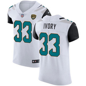 Nike Jaguars #33 Chris Ivory White Men's Stitched NFL Vapor Untouchable Elite Jersey