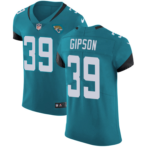 Nike Jaguars #39 Tashaun Gipson Teal Green Alternate Men's Stitched NFL Vapor Untouchable Elite Jersey