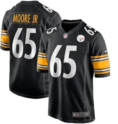 Men's Pittsburgh Steelers #65 Dan Moore Jr Black Vapor Untouchable Limited Stitched Jersey