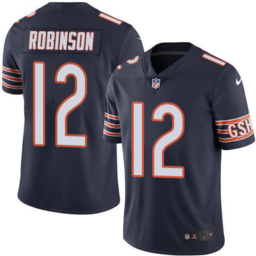 Nike Bears #12 Allen Robinson Navy Blue Team Color Men's Stitched NFL Vapor Untouchable Limited Jersey