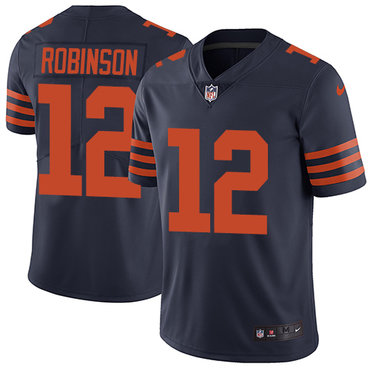 Nike Bears #12 Allen Robinson Navy Blue Alternate Men's Stitched NFL Vapor Untouchable Limited Jersey