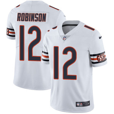 Nike Bears #12 Allen Robinson White Men's Stitched NFL Vapor Untouchable Limited Jersey