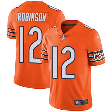 Nike Bears #12 Allen Robinson Orange Men's Stitched NFL Limited Rush Jersey