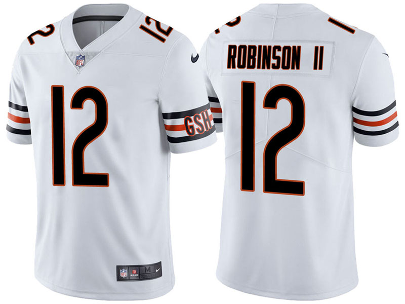 Men Chicago Bears #12 Allen Robinson II White Vapor Untouchable Limited Jersey