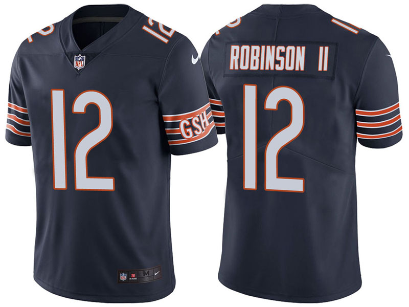 Men Chicago Bears #12 Allen Robinson II Navy Vapor Untouchable Limited Jersey