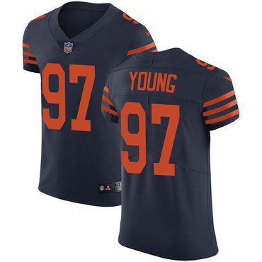 Nike Bears #97 Willie Young Navy Blue Alternate Men's Stitched NFL Vapor Untouchable Elite Jersey