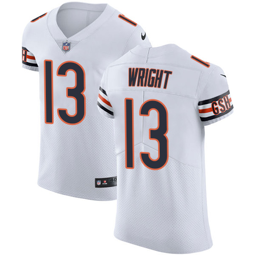 Nike Bears #13 Kendall Wright White Men's Stitched NFL Vapor Untouchable Elite Jersey