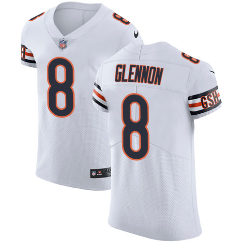 Nike Bears #8 Mike Glennon White Men's Stitched NFL Vapor Untouchable Elite Jersey