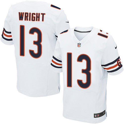 Nike Bears #13 Kendall Wright White Men's Stitched NFL Elite Jersey