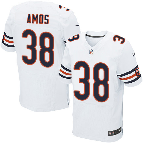 Nike Bears #38 Adrian Amos White Men's Stitched NFL Elite Jersey