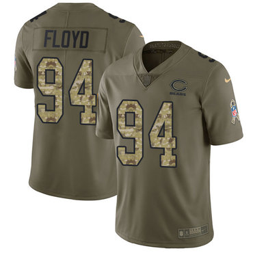 Nike Bears #94 Leonard Floyd Olive Camo Men's Stitched NFL Limited 2017 Salute To Service Jersey