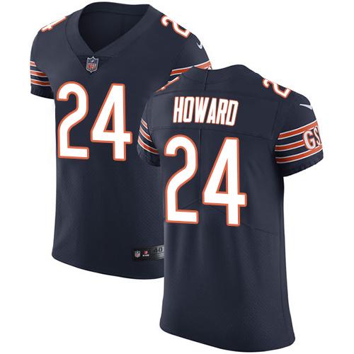 Nike Bears #24 Jordan Howard Navy Blue Team Color Men's Stitched NFL Vapor Untouchable Elite Jersey