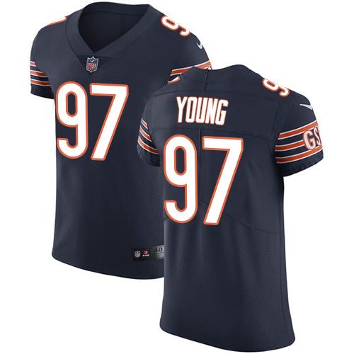 Nike Bears #97 Willie Young Navy Blue Team Color Men's Stitched NFL Vapor Untouchable Elite Jersey