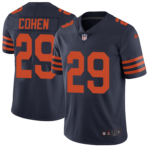 Nike Chicago Bears Men's #29 Tarik Cohen Limited Navy Blue Alternate Vapor Untouchable NFL Jersey