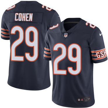 Nike Chicago Bears Men's #29 Tarik Cohen Limited Navy Blue Home Vapor Untouchable NFL Jersey